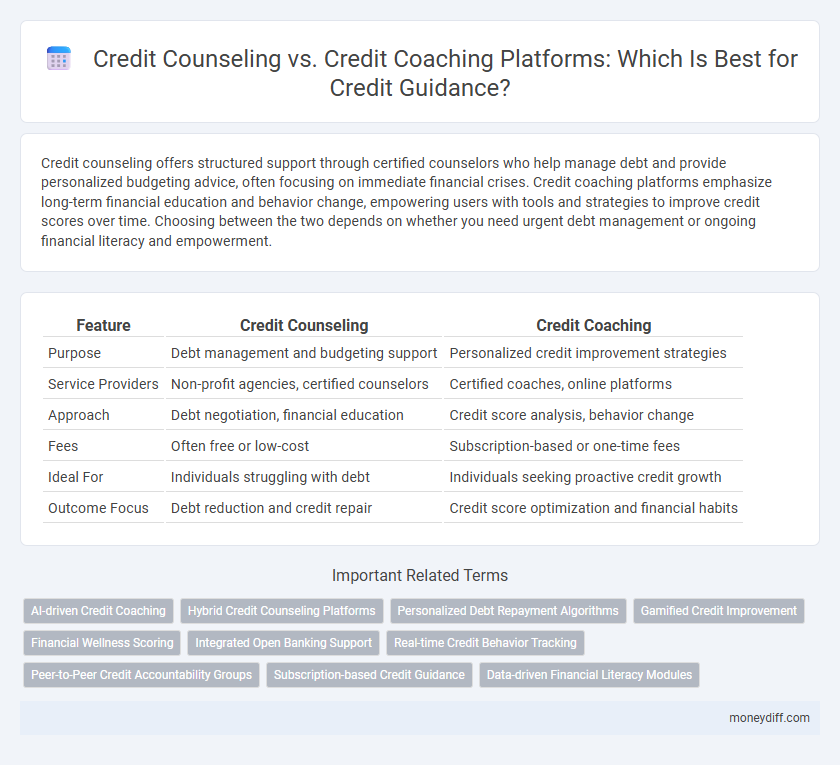 Credit Counseling vs. Credit Coaching Platforms: Which Is Best for Credit Guidance?