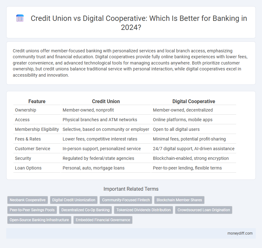 Credit Union vs Digital Cooperative: Which Is Better for Banking in 2024?