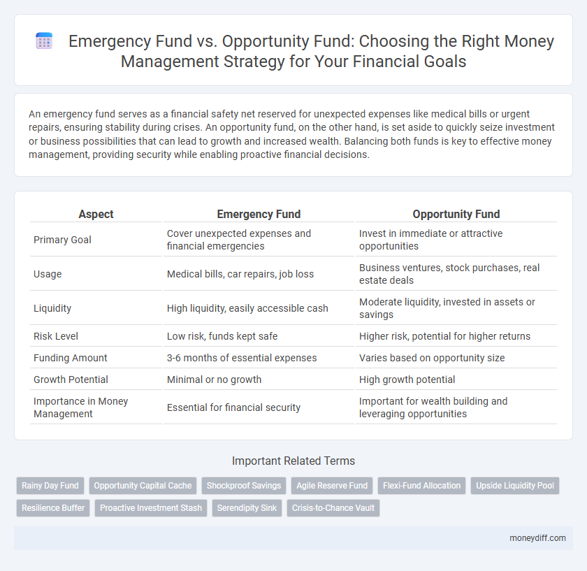 Emergency Fund vs. Opportunity Fund: Choosing the Right Money Management Strategy for Your Financial Goals