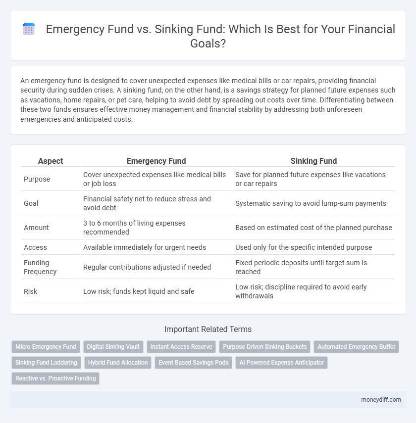 Emergency Fund vs. Sinking Fund: Which Is Best for Your Financial Goals?