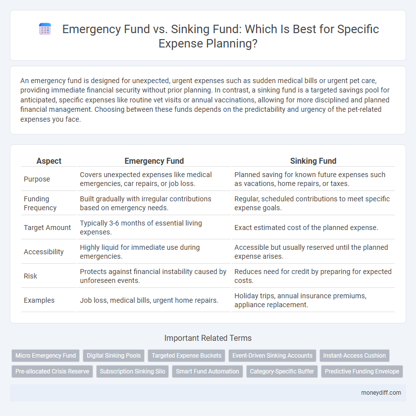 Emergency Fund vs. Sinking Fund: Which Is Best for Specific Expense Planning?