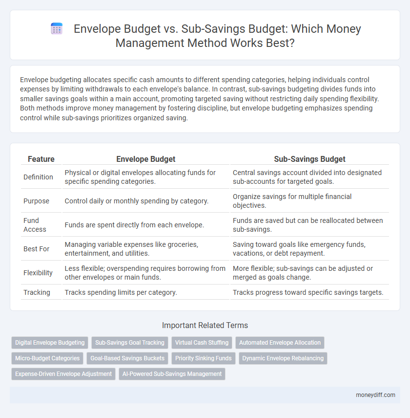 Envelope Budget vs. Sub-Savings Budget: Which Money Management Method Works Best?
