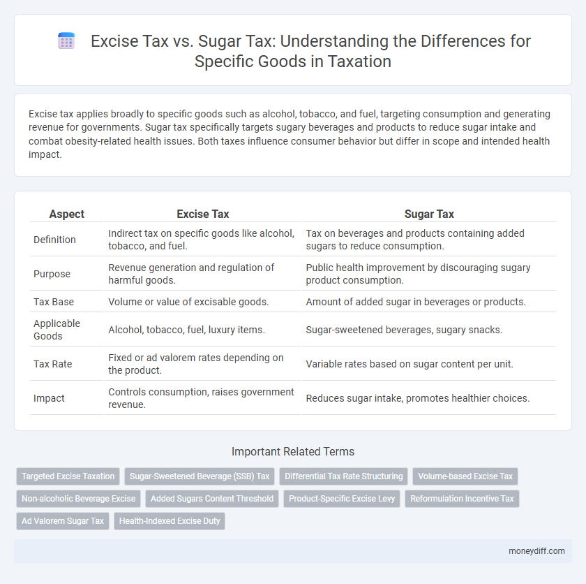Excise Tax vs. Sugar Tax: Understanding the Differences for Specific Goods in Taxation