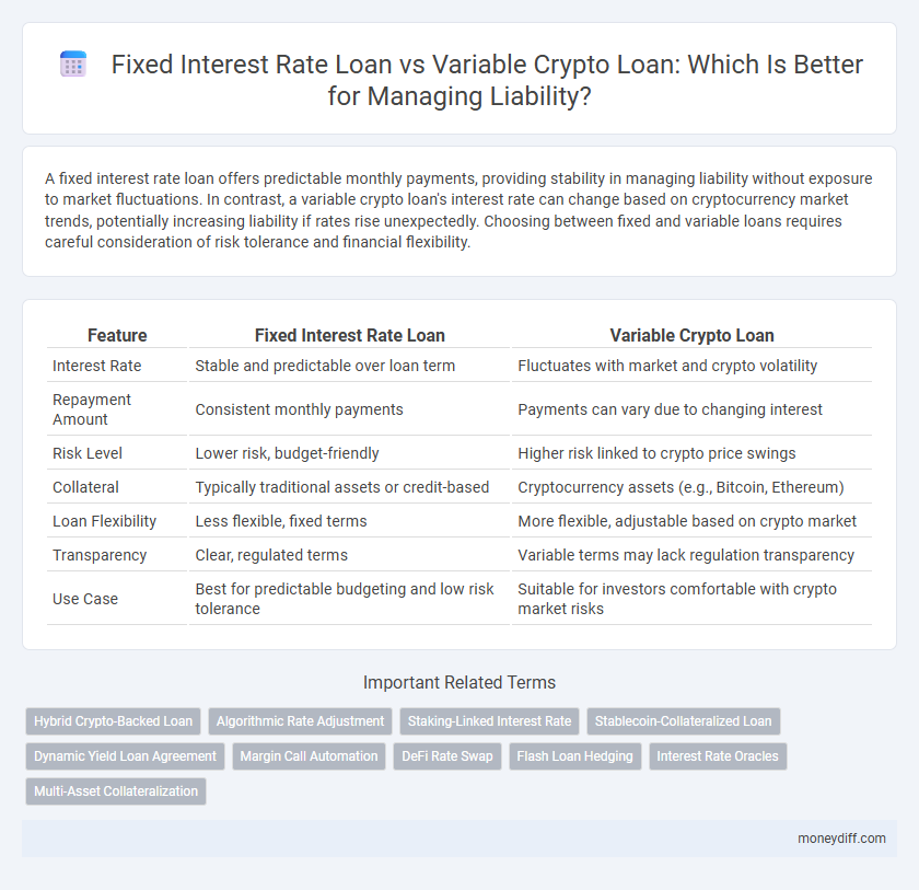 Fixed Interest Rate Loan vs Variable Crypto Loan: Which Is Better for Managing Liability?