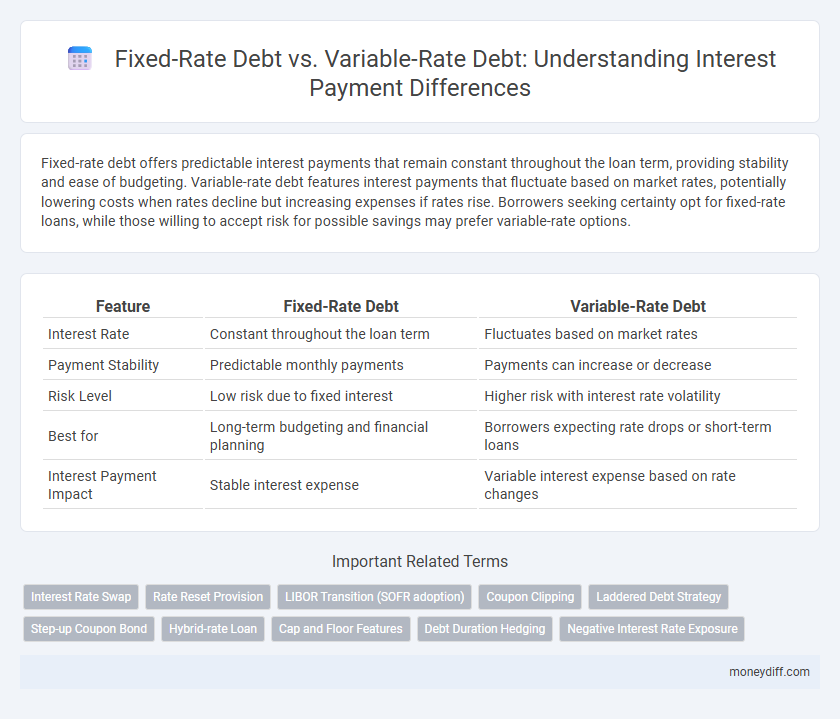 Fixed-Rate Debt vs. Variable-Rate Debt: Understanding Interest Payment Differences