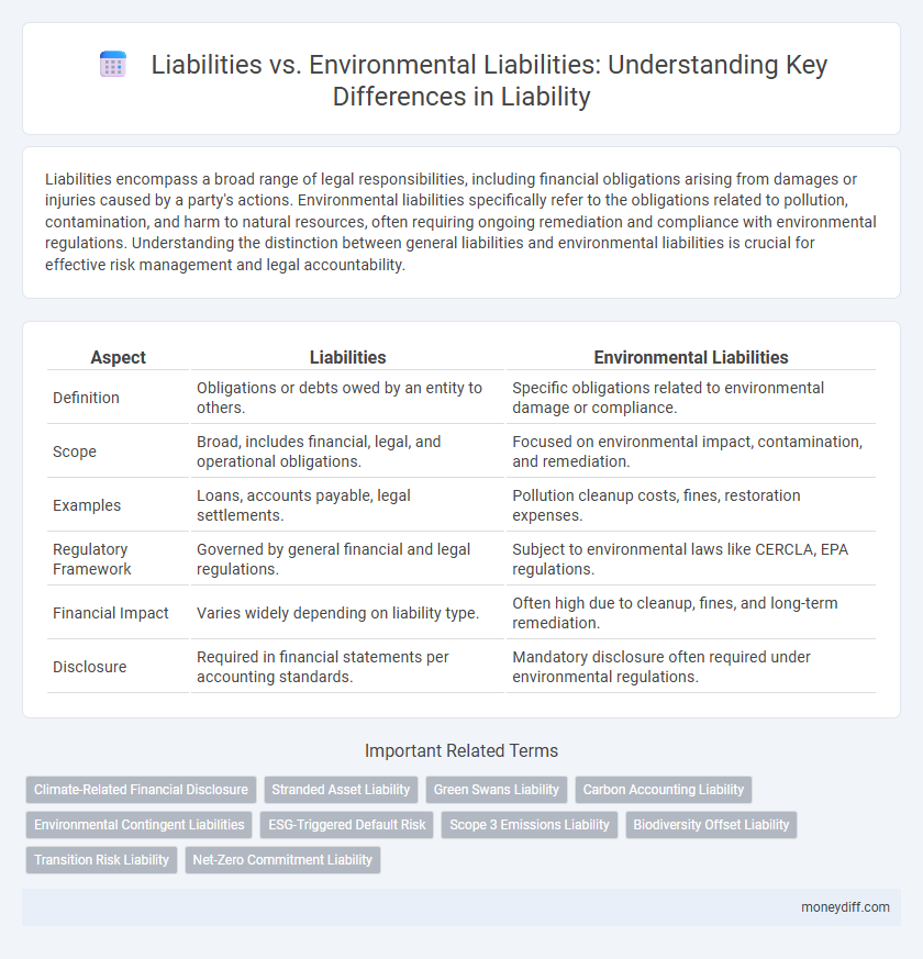 Liabilities vs. Environmental Liabilities: Understanding Key Differences in Liability