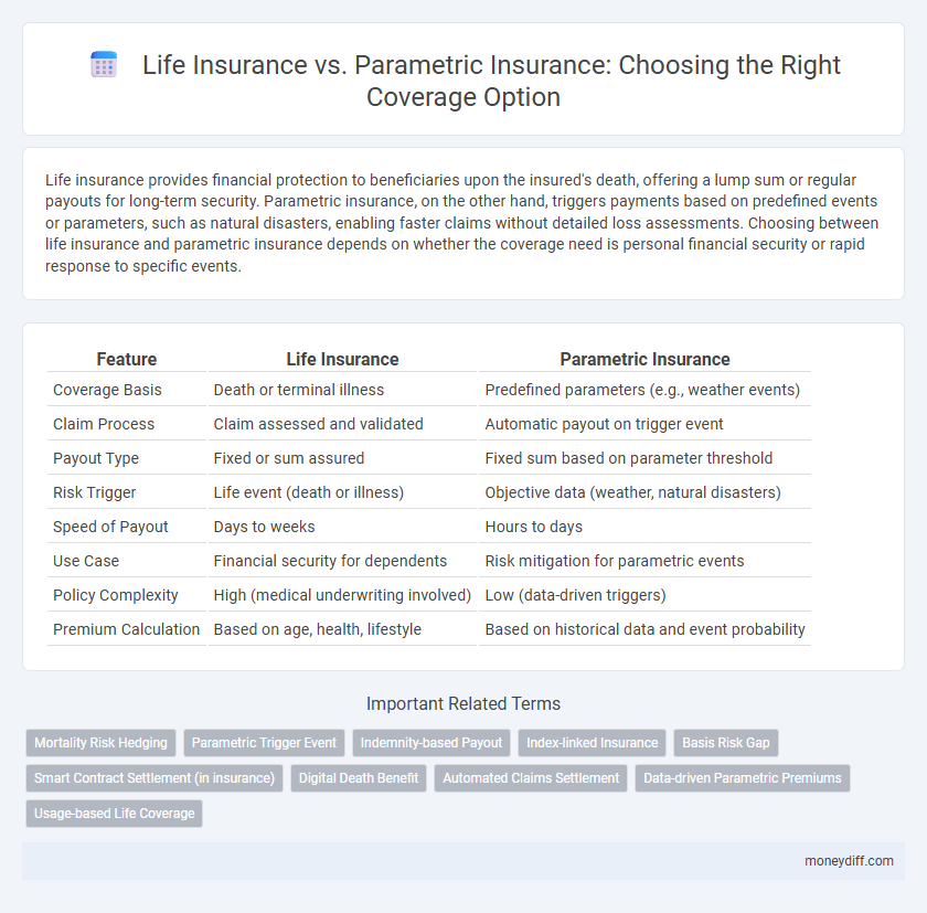 Life Insurance vs. Parametric Insurance: Choosing the Right Coverage Option