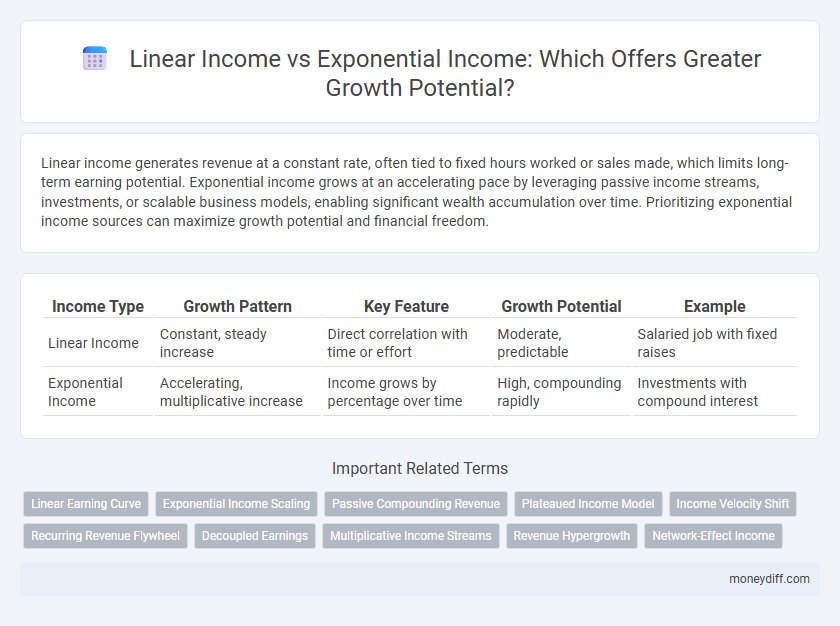 Linear Income vs Exponential Income: Which Offers Greater Growth Potential?