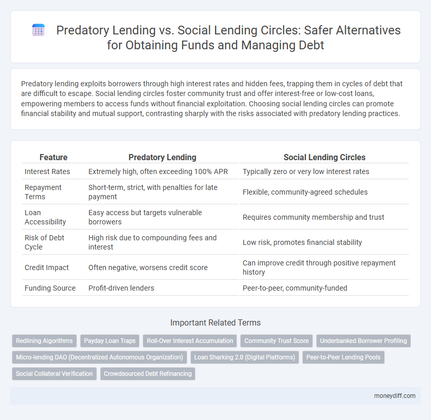 Predatory Lending vs. Social Lending Circles: Safer Alternatives for Obtaining Funds and Managing Debt