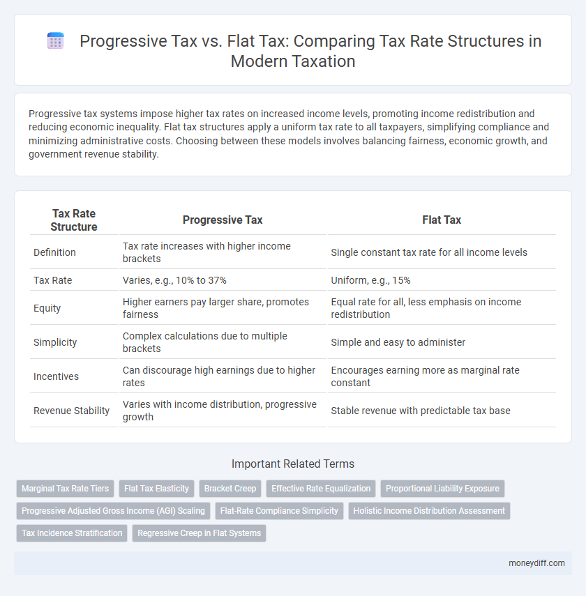Progressive Tax vs. Flat Tax: Comparing Tax Rate Structures in Modern Taxation