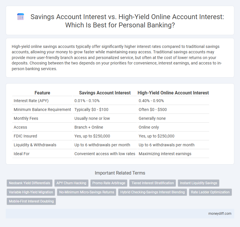 Savings Account Interest vs. High-Yield Online Account Interest: Which Is Best for Personal Banking?
