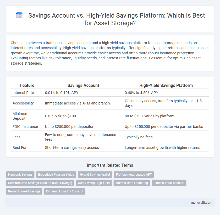 Savings Account vs. High-Yield Savings Platform: Which Is Best for Asset Storage?