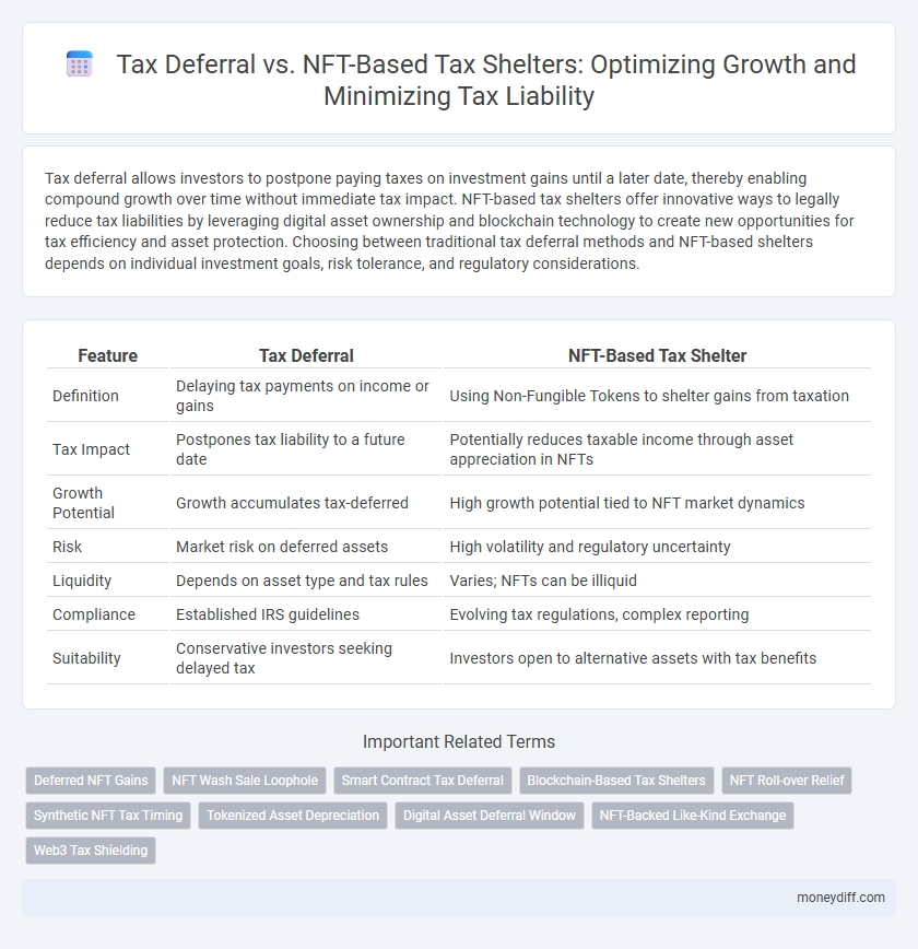 Tax Deferral vs. NFT-Based Tax Shelters: Optimizing Growth and Minimizing Tax Liability
