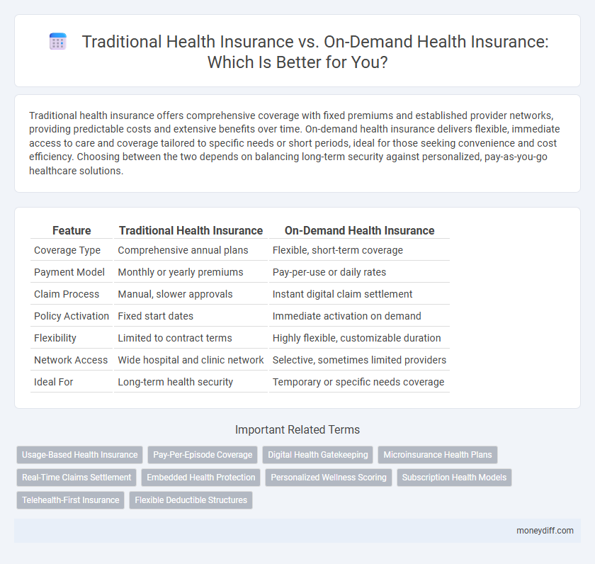 Traditional Health Insurance vs. On-Demand Health Insurance: Which Is Better for You?