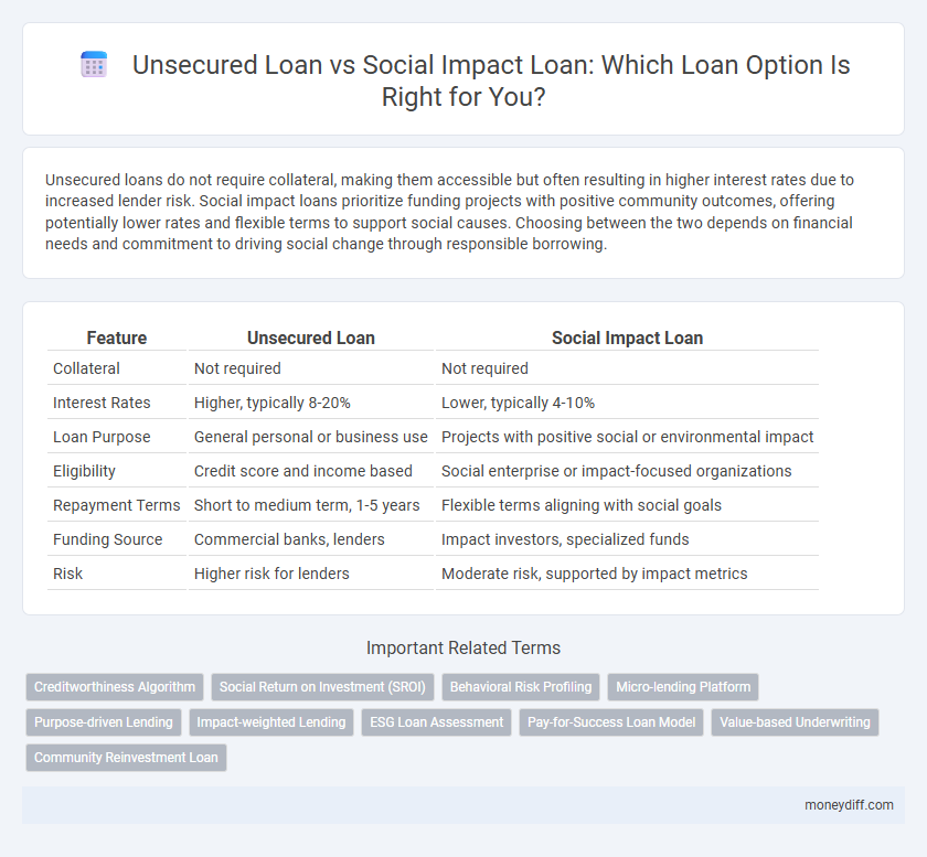 Unsecured Loan vs Social Impact Loan: Which Loan Option Is Right for You?