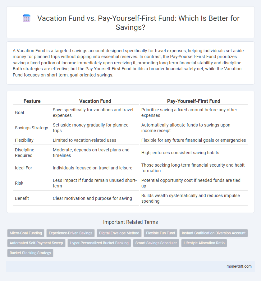 Vacation Fund vs. Pay-Yourself-First Fund: Which Is Better for Savings?