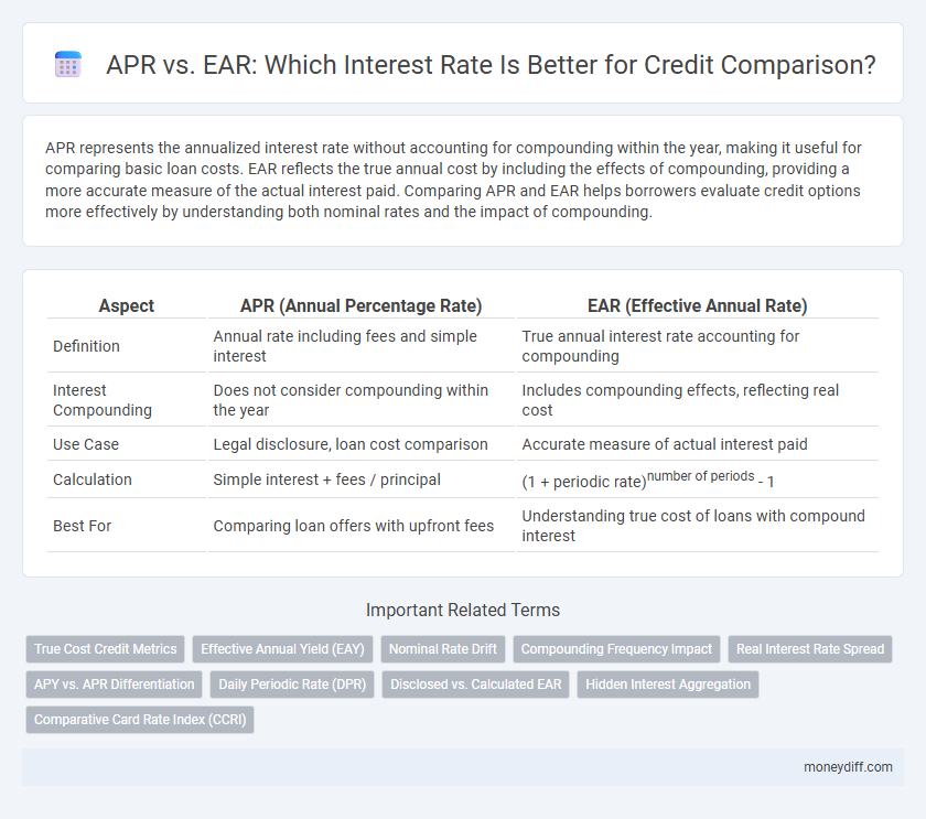 APR vs. EAR: Which Interest Rate Is Better for Credit Comparison?