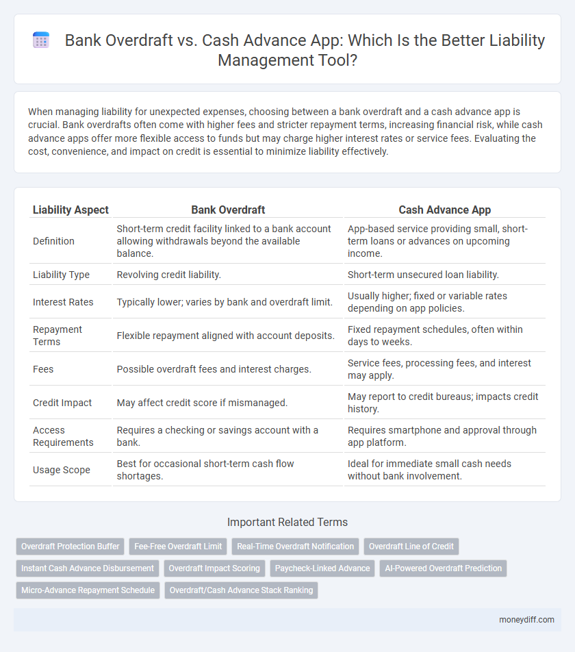 Bank Overdraft vs. Cash Advance App: Which Is the Better Liability Management Tool?