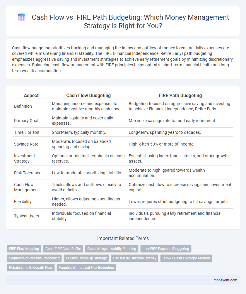 Cash Flow vs. FIRE Path Budgeting: Which Money Management Strategy is Right for You?