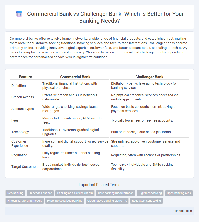 Commercial Bank vs Challenger Bank: Which Is Better for Your Banking Needs?