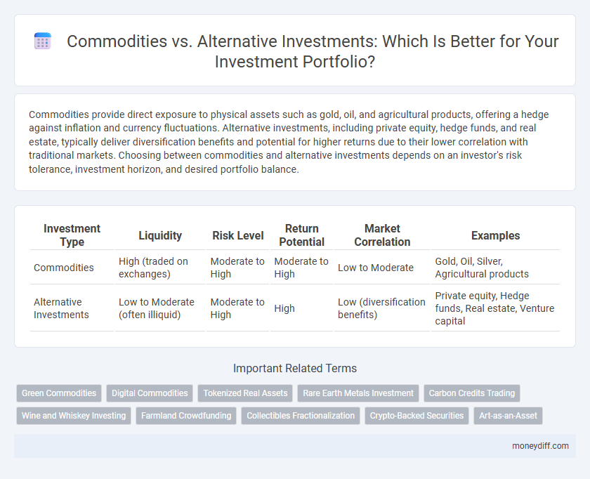 Commodities vs. Alternative Investments: Which Is Better for Your Investment Portfolio?