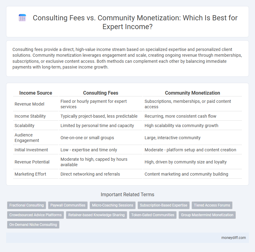Consulting Fees vs. Community Monetization: Which Is Best for Expert Income?