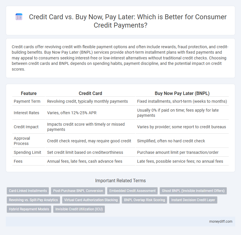 Credit Card vs. Buy Now, Pay Later: Which is Better for Consumer Credit Payments?