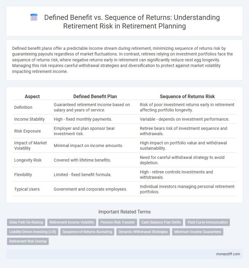 Defined Benefit vs. Sequence of Returns: Understanding Retirement Risk in Retirement Planning
