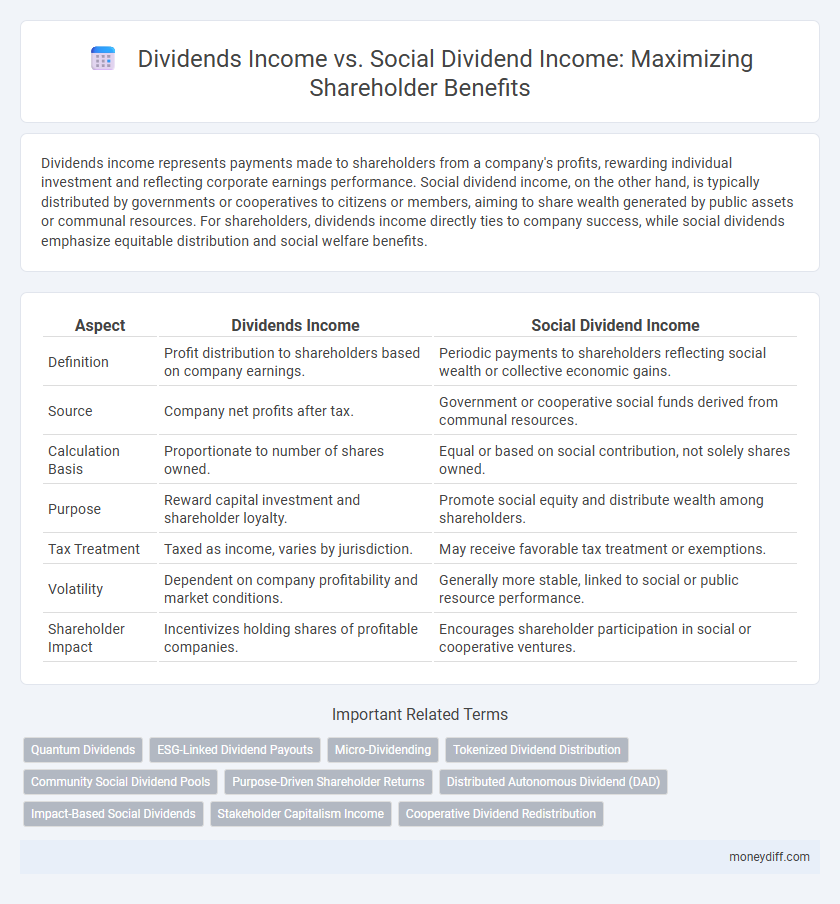 Dividends Income vs. Social Dividend Income: Maximizing Shareholder Benefits