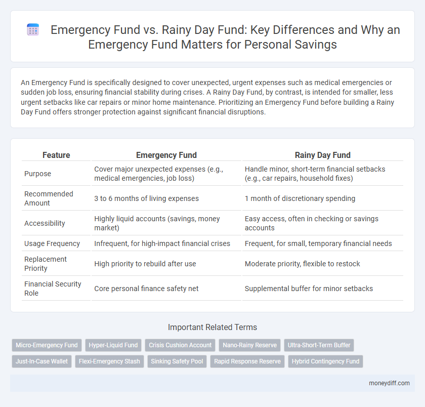 Emergency Fund vs. Rainy Day Fund: Key Differences and Why an Emergency Fund Matters for Personal Savings