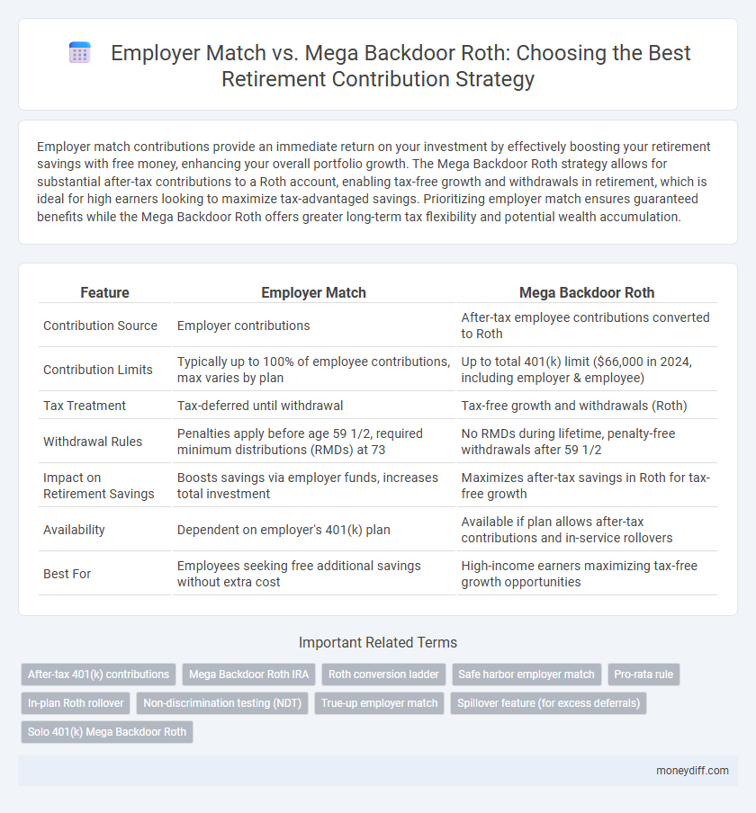 Employer Match vs. Mega Backdoor Roth: Choosing the Best Retirement Contribution Strategy