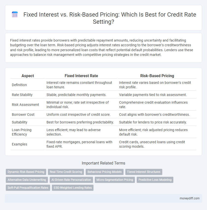Fixed Interest vs. Risk-Based Pricing: Which Is Best for Credit Rate Setting?