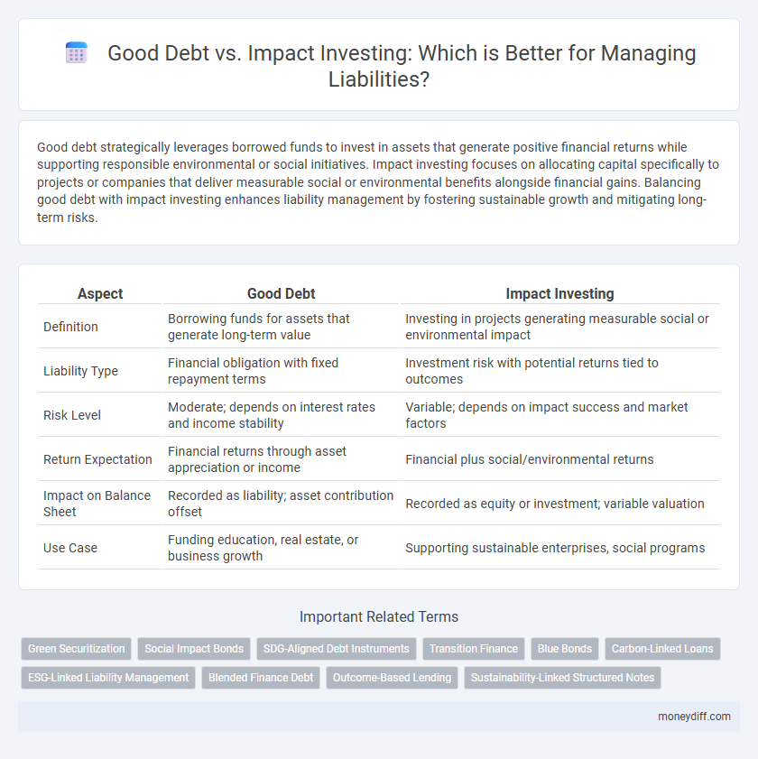 Good Debt vs. Impact Investing: Which is Better for Managing Liabilities?