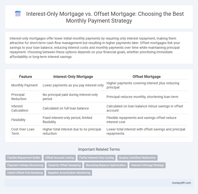 Interest-Only Mortgage vs. Offset Mortgage: Choosing the Best Monthly Payment Strategy