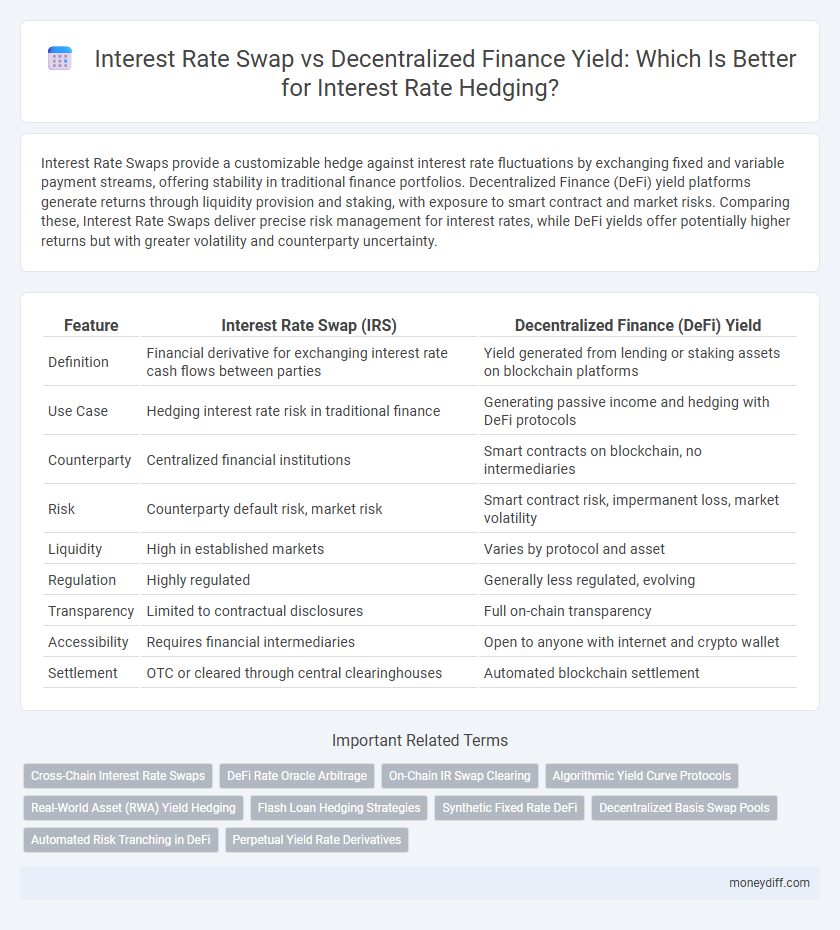 Interest Rate Swap vs Decentralized Finance Yield: Which Is Better for Interest Rate Hedging?
