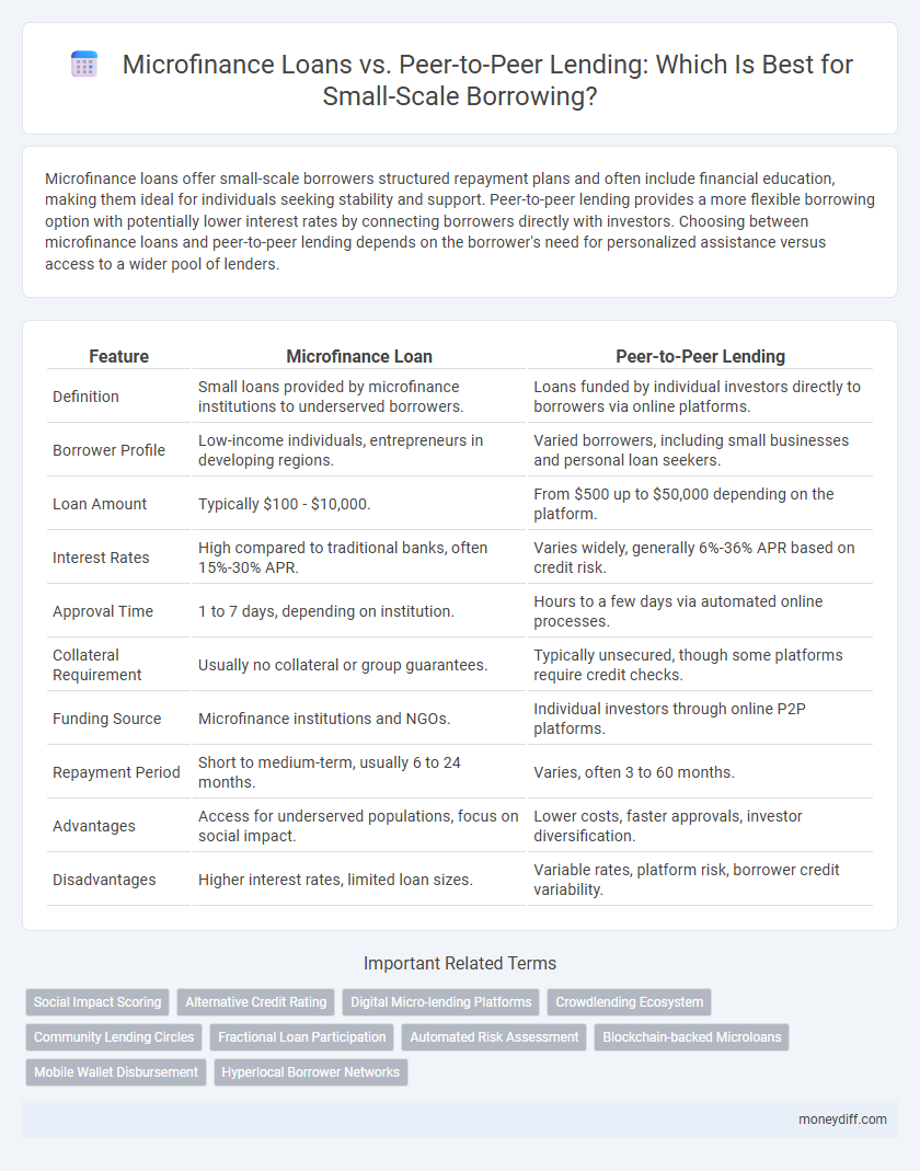 Microfinance Loans vs. Peer-to-Peer Lending: Which Is Best for Small-Scale Borrowing?