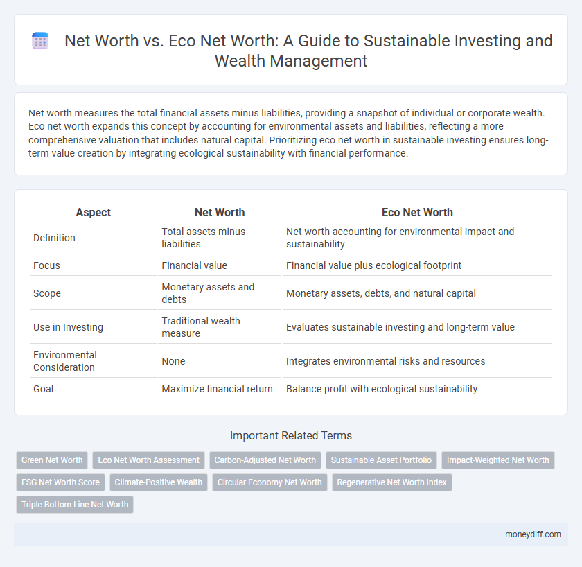Net Worth vs. Eco Net Worth: A Guide to Sustainable Investing and Wealth Management