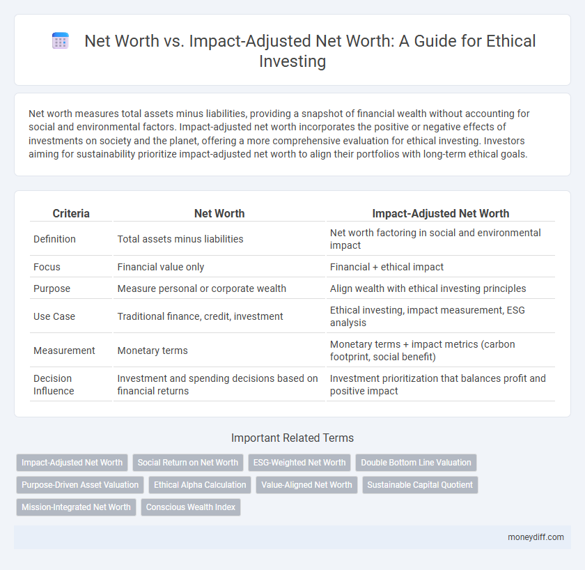 Net Worth vs. Impact-Adjusted Net Worth: A Guide for Ethical Investing