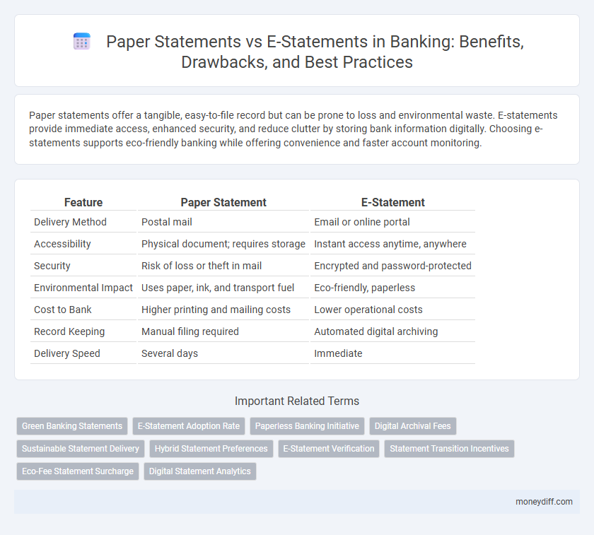 Paper Statements vs E-Statements in Banking: Benefits, Drawbacks, and Best Practices