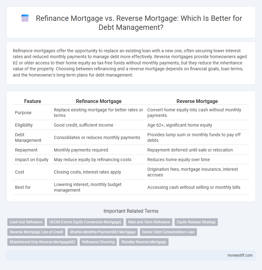 Refinance Mortgage vs. Reverse Mortgage: Which Is Better for Debt Management?