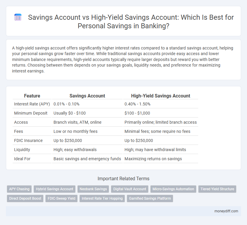 Savings Account vs High-Yield Savings Account: Which Is Best for Personal Savings in Banking?
