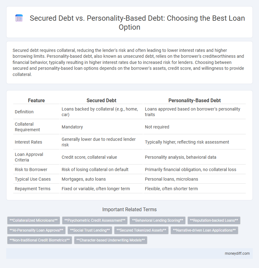 Secured Debt vs. Personality-Based Debt: Choosing the Best Loan Option