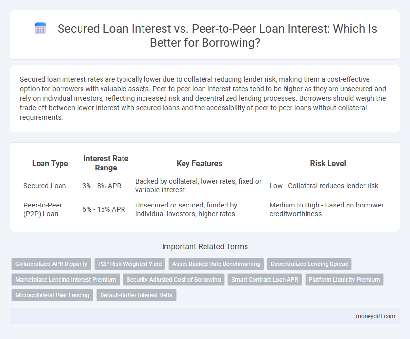 Secured Loan Interest vs. Peer-to-Peer Loan Interest: Which Is Better for Borrowing?