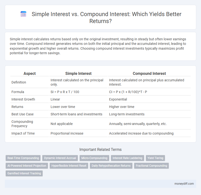 Simple Interest vs. Compound Interest: Which Yields Better Returns?