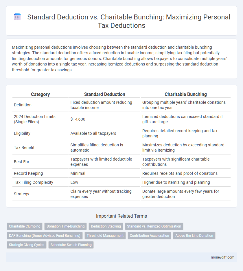 Standard Deduction vs. Charitable Bunching: Maximizing Personal Tax Deductions
