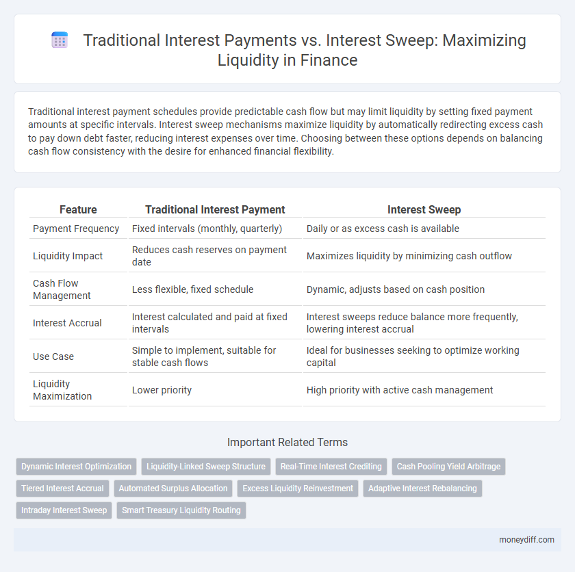 Traditional Interest Payments vs. Interest Sweep: Maximizing Liquidity in Finance