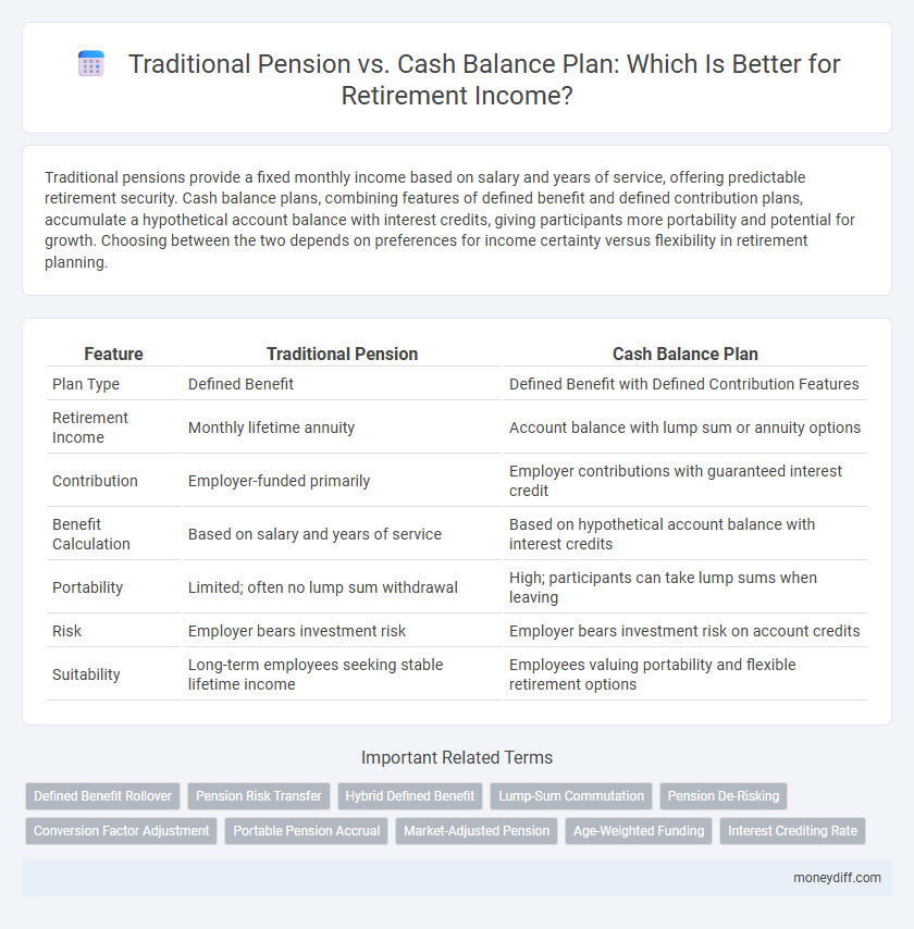 Traditional Pension vs. Cash Balance Plan: Which Is Better for Retirement Income?