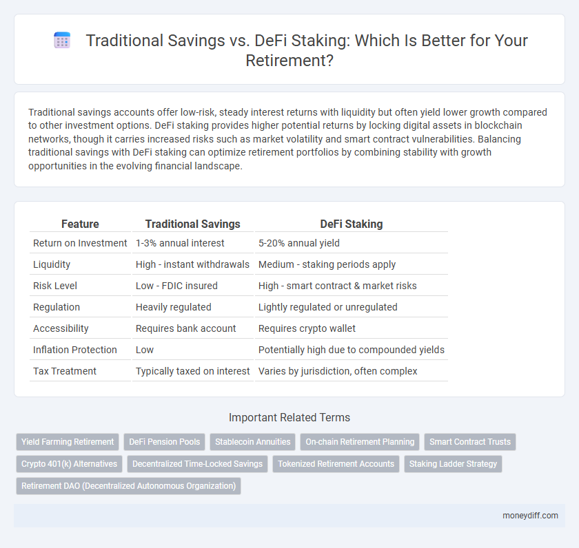 Traditional Savings vs. DeFi Staking: Which Is Better for Your Retirement?