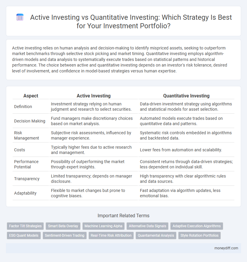 Active Investing vs Quantitative Investing: Which Strategy Is Best for Your Investment Portfolio?