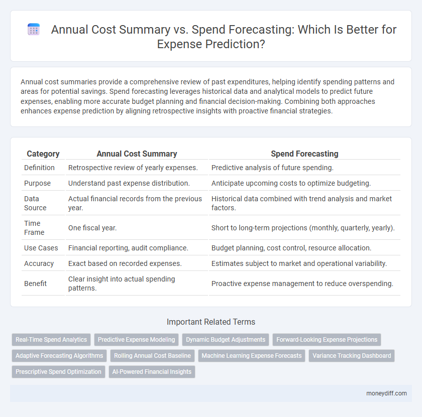 Annual Cost Summary vs. Spend Forecasting: Which Is Better for Expense Prediction?